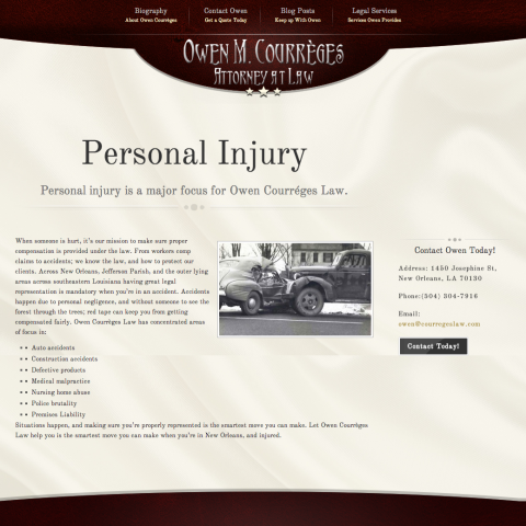 Personal Injury   Courrèges Law